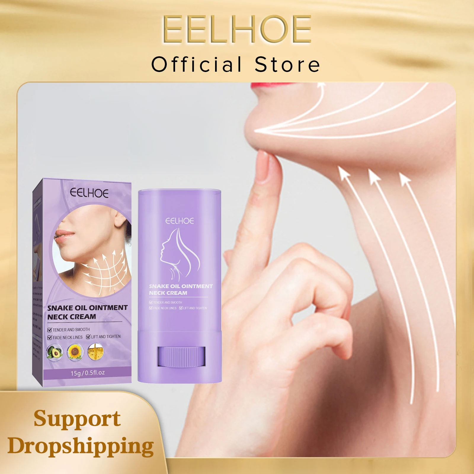 Peptide Neck Cream - EELHOE Neck Firming Cream Tightening Brightening