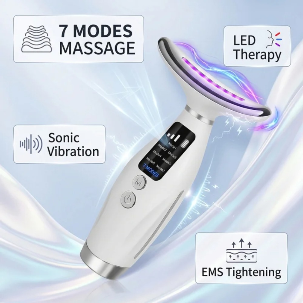 Neck Face Lifting Massager 7 C - Skincare Glowing review and price