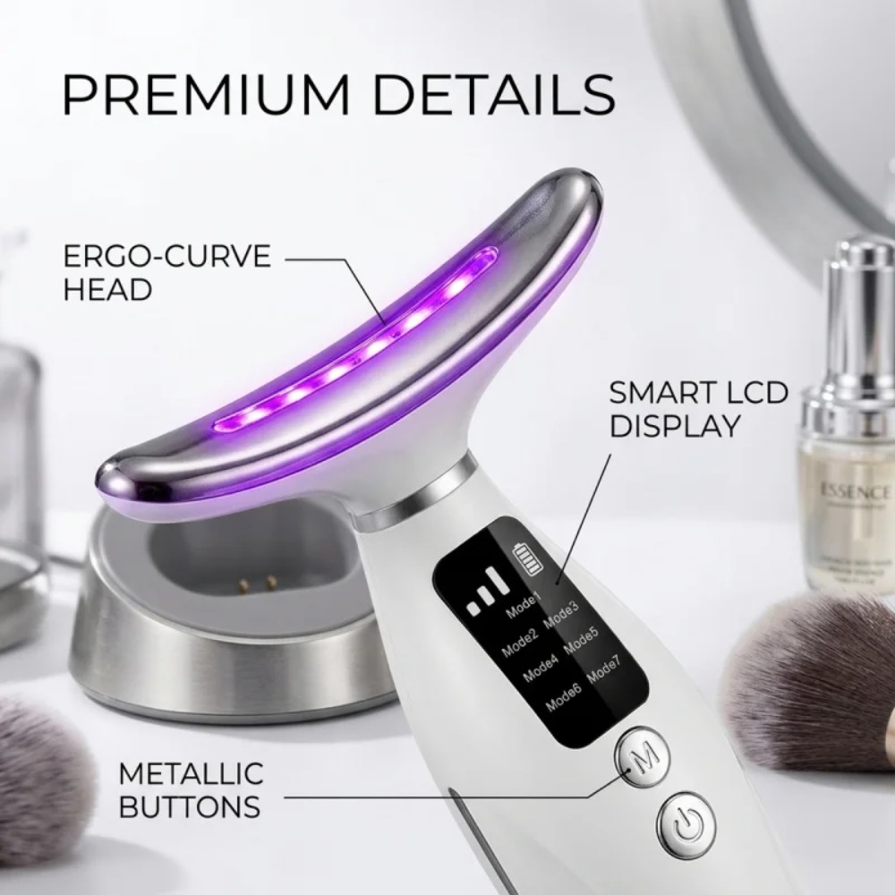 Neck Face Lifting Massager 7 C - Skincare Glowing review and price