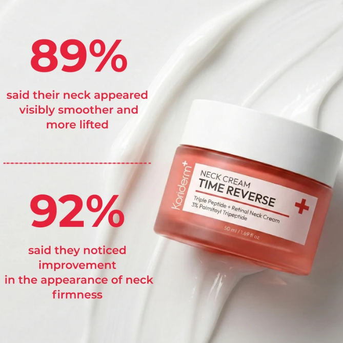 50ml Korean Koriderm Time Reve - Peptide Neck Cream review and price