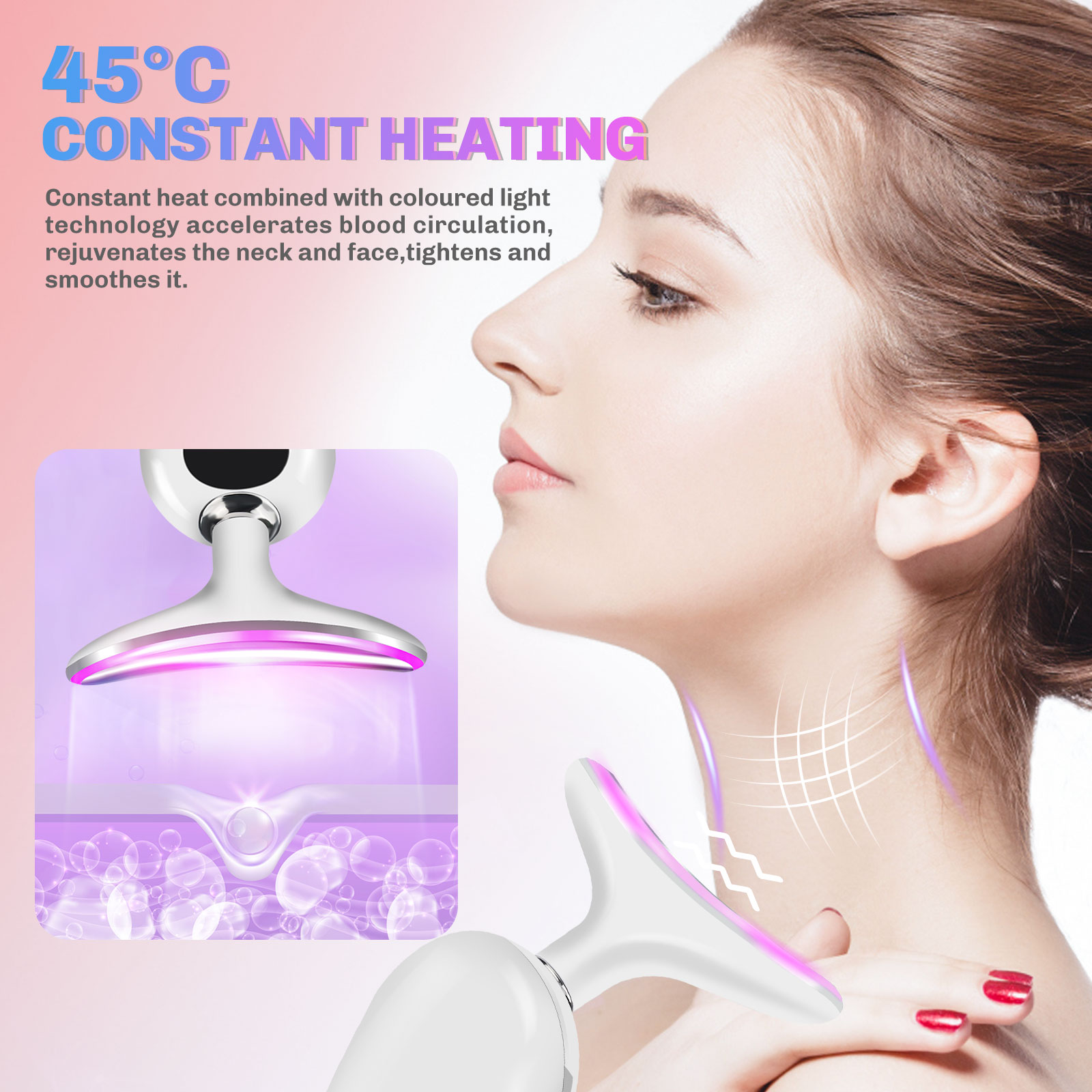 Microcurrent Neck Face Massage - Skincare Glowing review and price