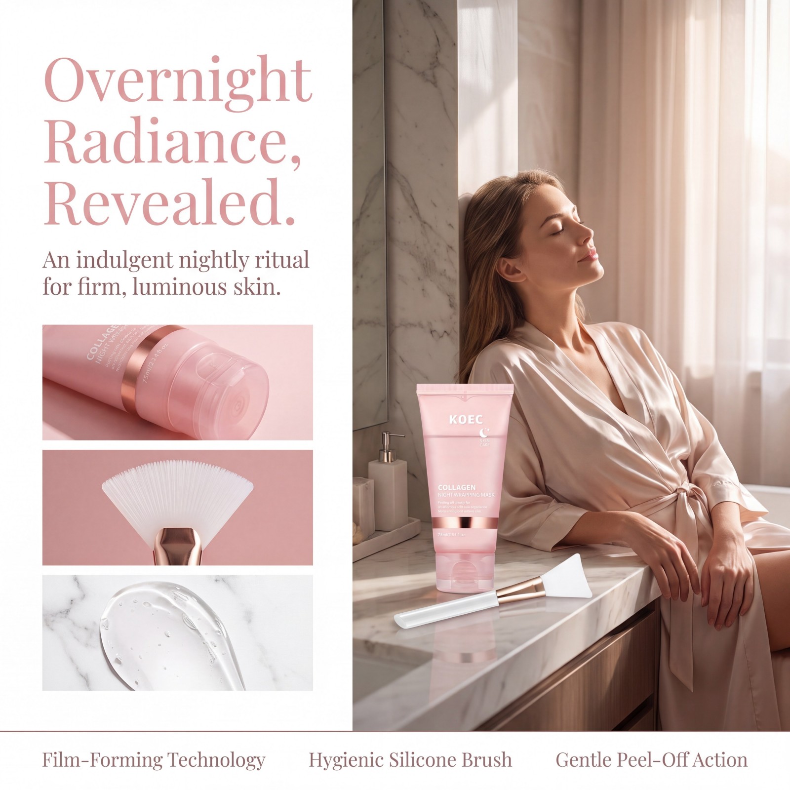 Collagen Overnight Peel Off Fa - Peptide Neck Cream review and price